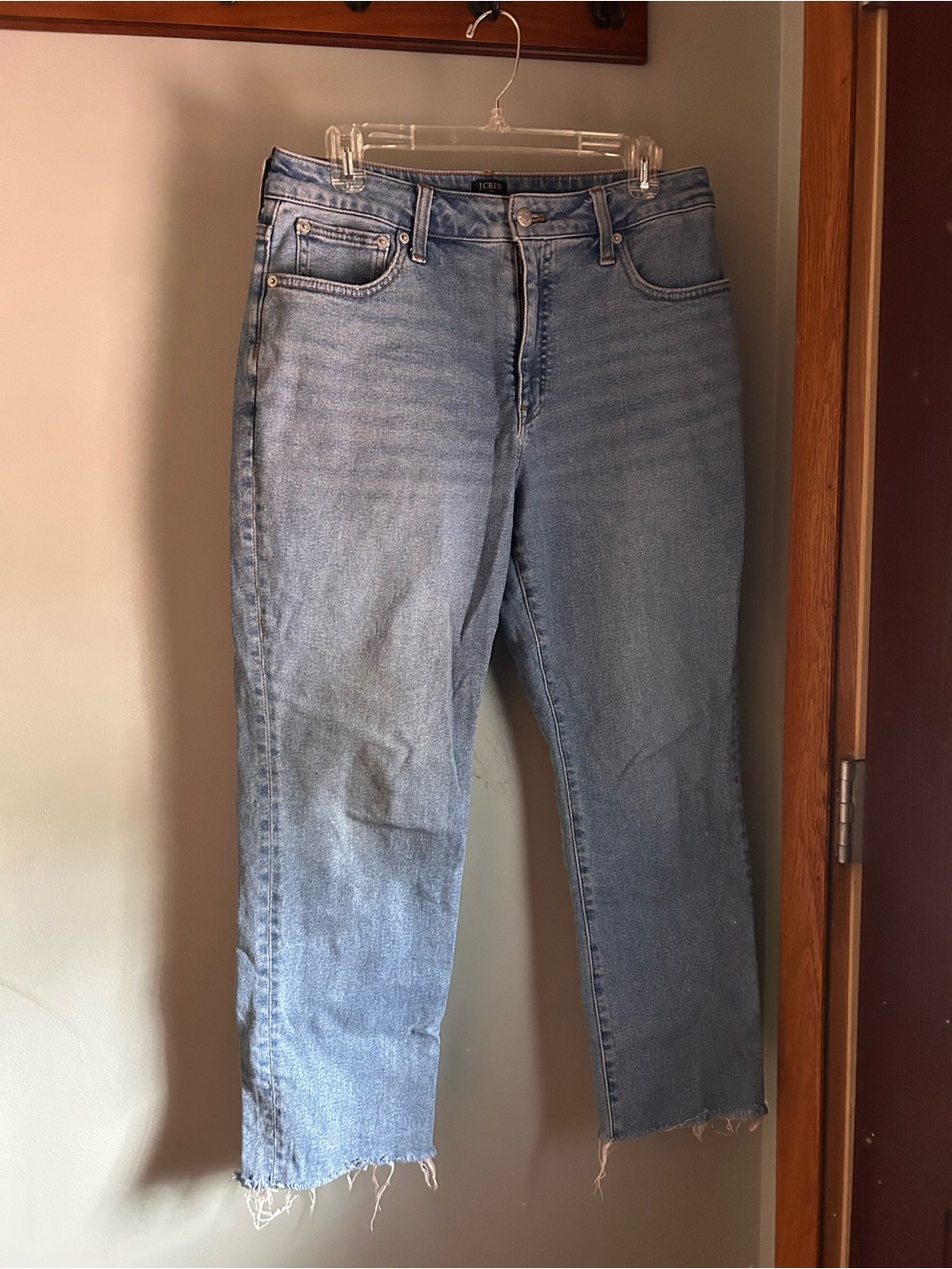 J. Crew Light Wash Curvy Essential Straight Jeans